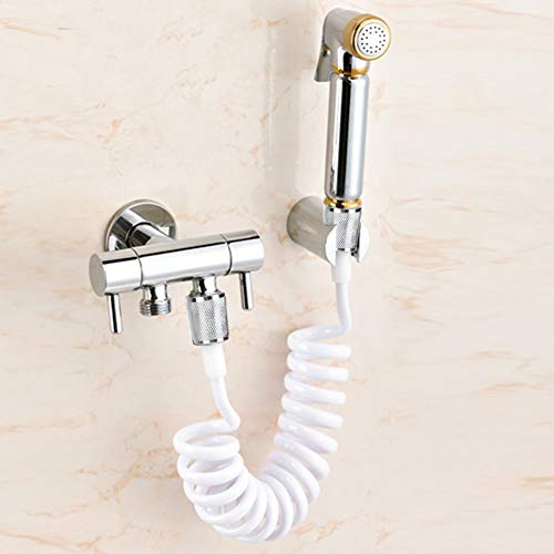 Hschlauch,Bidet Handbrause Für Toilette,Teleskop Brauseschlauch,Le Coil,Weißer Federschlauch,He,Weißer Brauseschlauch,Flexibler Teleskopschlauch,Barb-Schlauchadapter,Abs-Feder,Flexibler Brause von Tbest