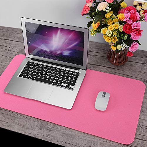 Tbest Bright pink Desk mat,schreibunterlage pink,Matte Tischunterlage,68 33 cm Polyester-Mausunterlage für Schreibtisch,Laptop,Anttische Computer-PC-Pads (Rosa) von Tbest
