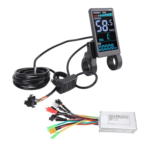Tbest Bürstenloser Gleichstrommotor -Controller 36 V 48 V Speed ​​Control Bicycle 17A 3 Modus M5 Color LCD Display Set von Tbest
