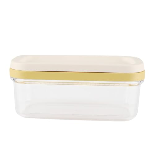Tbest Butterschneiderbox, Slicer Dish Butter Box Cheese Container Keeper mit Schnittnetzgerichten mit Deckel und Cutter, Plastikhülle für Arbeitsplatten oder Kühlschrank Lebensmit von Tbest