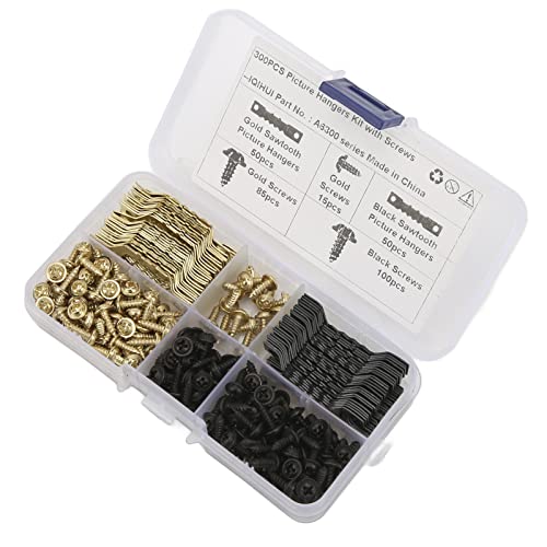 Tbest Doppelloch-Sägezahn-Bilderbügel Beständige, Robuste, Vernickelte Metall-Hänge-Hardware für Foto Rahmen Uhren Versand-RVs 100 Stück 4mm Schwarz Gold Tbest Doppelloch-Sägezahn-Bilderbügel Beständige, Robuste, Vernickelte Metall-Hänge-Hardware für Foto Rahmen Uhren Versand-RVs 100 Stück 4mm Schwarz Gold von Tbest