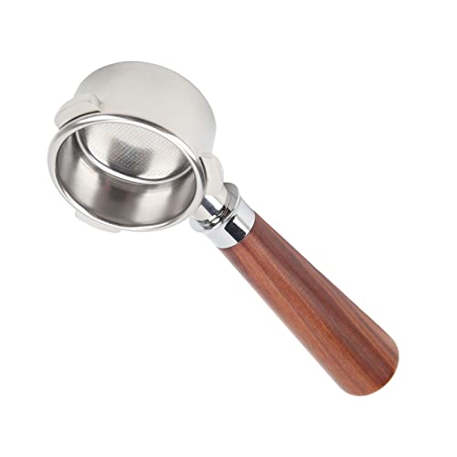Tbest Edelstahlbodenboden -Portfilter für 8er -Kaffeemaschine 54 Mm Breite Kompatibilität für Kaffee Enthusiasten Einfach (Typ A1 rotes Säurezweig) von Tbest
