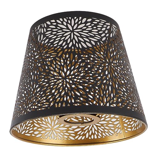 Tbest Eisenlampe Hohlausleitungswaldbaumstil Design Moderne Dekorative Hacken Einfache Installation für Tischwand Deckenlampe Schwarz, Schlafzimmer Wohnzimmerdekoration von Tbest
