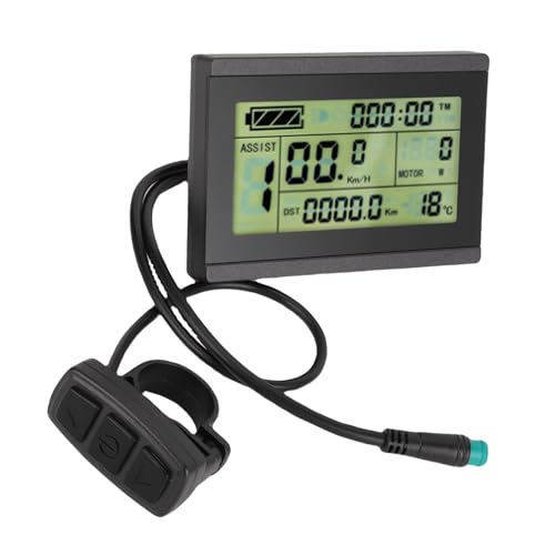 Tbest Electric Scooter LCD Display USB 24V 36V 48 V Bedienfeld Messgerät Cycling Computer mit 5 -Pin -Anschluss Ideal für Radfahrer von Tbest