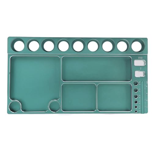 Tbest Exquisites Aluminiumlegierung RC Magnetic Schraubverkleidungs ​​-Werkzeug -Werkzeughalter für RC -Auto Wartung (GREEN) von Tbest