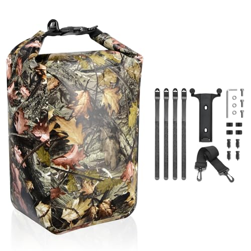 Tbest Fahrrad-Front-Tasche, 10L-Mehrzweckregenabfassungszyklus-Zyklus-Zyklus-Gabelbeutel für Mountain Road Bike (Gelbe Blatt -Tarnung) von Tbest
