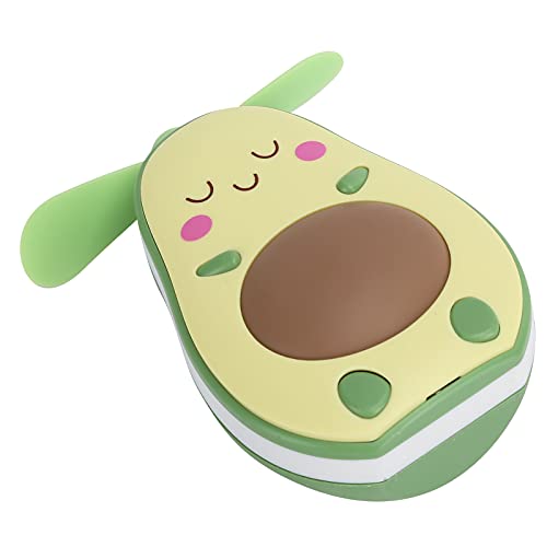 Tbest FanUSB FanLED FanRechargeable Fan Fan Witakeup Mirroandheld Fan, Fan USB LED Wiederaufladbare Cooling Ary Witakeup Mirror for Desk HandheldYellow Avocado Fan (Obstfan) von Tbest