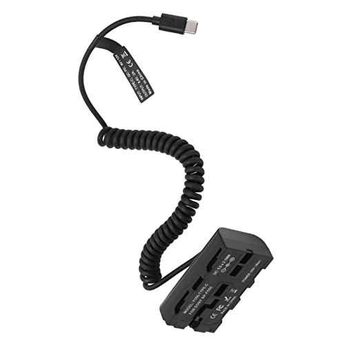 Tbest Federnetzkabel Dummy-Batterieadapter für Monitore und Fülllichter, Mehrfachschutztechnologien, Typ-C-Eingangsanschluss, 2,0 Unzen Gewicht Tbest Federnetzkabel Dummy-Batterieadapter für Monitore und Fülllichter, Mehrfachschutztechnologien, Typ-C-Eingangsanschluss, 2,0 Unzen Gewicht von Tbest