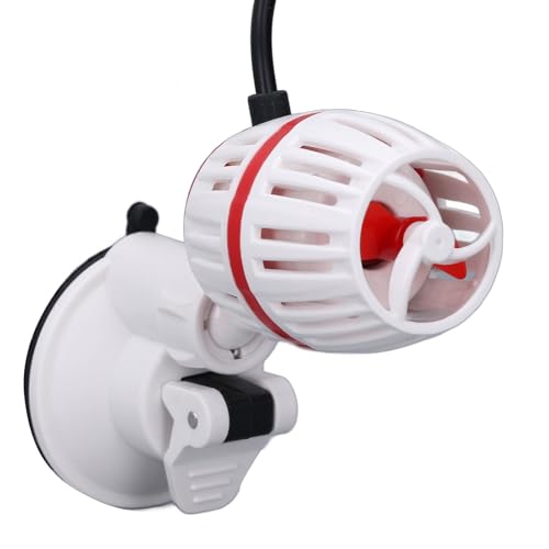 Tbest Fischtankwellenherstellerpumpe mit 4 Zahnrädern Variable Frequenztechnologie - Fördert die Fischatmung - Größe: ca. 5x9cm (White) von Tbest