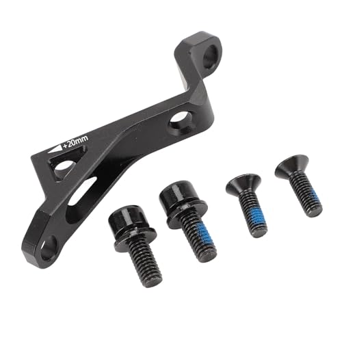 Flat Mount to Post Mount Bremsadapter, Scheibenbremsadapter Aluminiumlegierung 74 Mm Bis 34 Mm Schwarz für 160 180 Scheiben, die für Mountainbike- und Straßenscheibenbremsen von Tbest