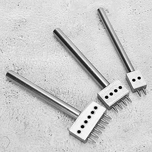 Tbest Ft Collection PC-Abstands-Pu-Werkzeug, Leder-Fuß-Loch-Puing-Set, Gürtelloch-Puer-Leder-Werkzeuge (Abstand 6 mm (2+4+6)) von Tbest