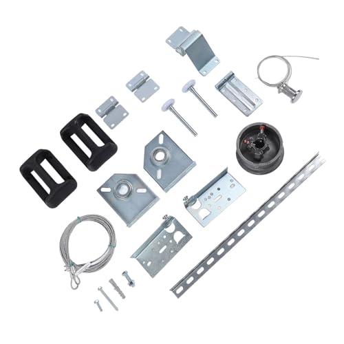 Tbest Garagentor -Einstellung Kit Edelstahl Heavy Duty Universal Garagentor Rollenscharnierset mit Verstellbarer Halterung Stille Drahtseil für Glatten, Ruhigen Betrieb Tbest Garagentor -Einstellung Kit Edelstahl Heavy Duty Universal Garagentor Rollenscharnierset mit Verstellbarer Halterung Stille Drahtseil für Glatten, Ruhigen Betrieb von Tbest