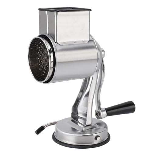 Tbest Handy Manual Cheese Scum Edelstahl Küche Handmühle mit 5 Austauschbaren Messer für Hausköche (Originalfarbe) von Tbest