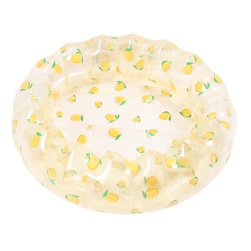 Tbest Kleine Aufblasbare Schwimmbad Kleinkind Tragbarer Blow -Up Ball Play Pit PVC Material Innen Im Freien Im Freien Im Freien (Transparente Zitrone) von Tbest