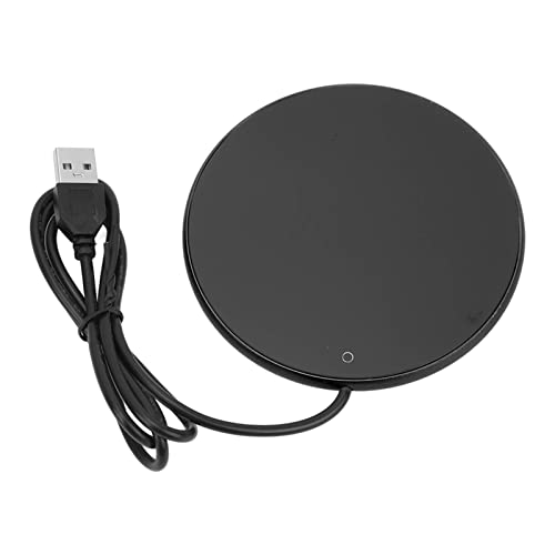 Tbest Kompakt 55 ° C Kompakte Kaffeetasse bei Konstanter Temperatur Cougie USB -Kerze für Schreibtisch, Platzeinsparung, Automatische Funktion (Black) von Tbest