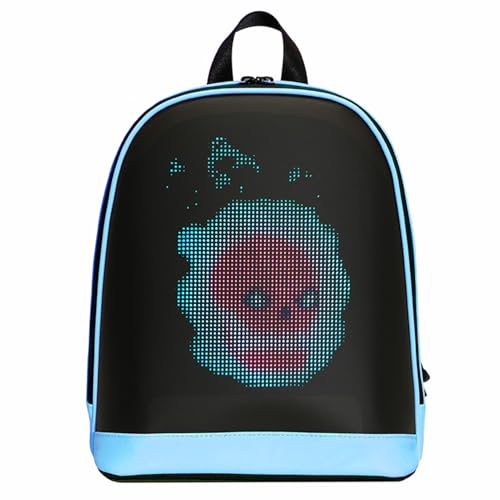 Tbest LED -, Fashion BT App Control Hohe Clear Display DIY Smart Screen - für Outdoor -Reise (Blue) von Tbest