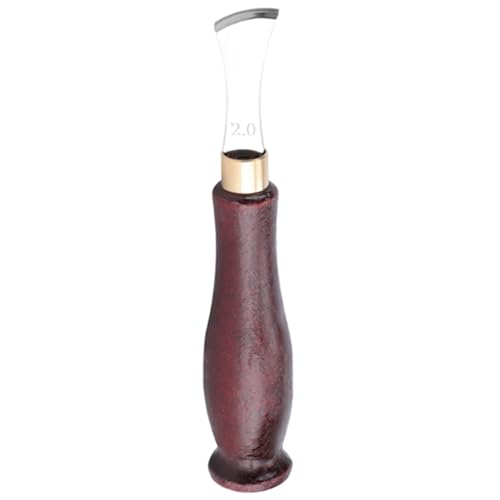 Tbest Leder Crimpend Kante Stylish Edge Line Trimmer für Lederhandwerkskunst Praktische Lederkante-Slot-Werkzeug für Perfekte Lederdekoration Anti- Edelstahl (2mm) von Tbest