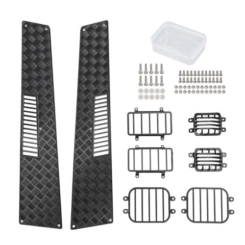 Tbest Leichte Abdeckungsset, Universelle Kompatible RC -Auto -Scheinwerfer Hinterseite Lichtabdeckung für G500 G63 RC -Auto von Tbest