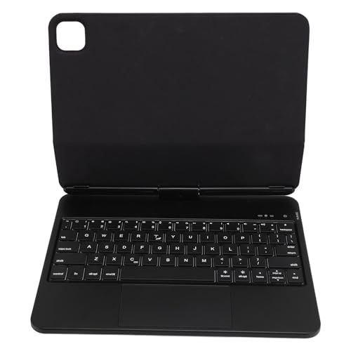Tbest Leichte Kabellose Tastaturhülle, Computertastaturhülle, 360-Grad-Drehung, Kabellose Bluetooth-Tastatur mit Trackpad-Hintergrundbeleuchtung für IOS Pro 11 Zoll für Air 10,9 Zoll von Tbest