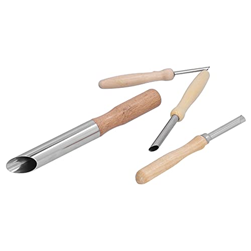 Tbest Lochschneider -Set -Werkzeugstanz in Edelstahl für 4pcs Ton Keramik von Tbest