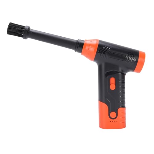 Tbest Luftdusterauto -Staubsauger Integrierter Vakuum -Schnell Trockner Gebläse für Staubhaarentfernung Li Batterie (ORANGE) von Tbest