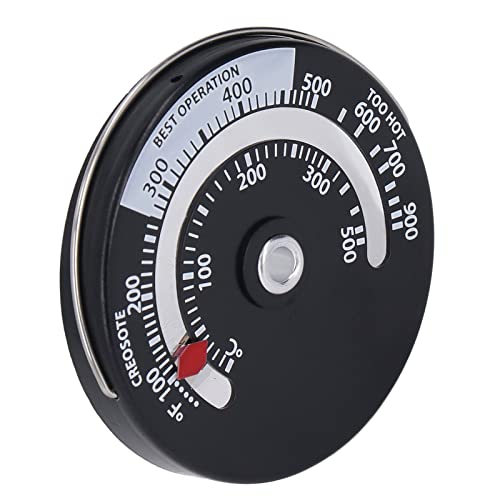 Tbest Magnetisches Thermometer für Industrieschichten, 0-500 °C, Zifferblatt aus Aluminiumlegierung, hochpräzises Thermometer, für Tester und Detektoren von Tbest