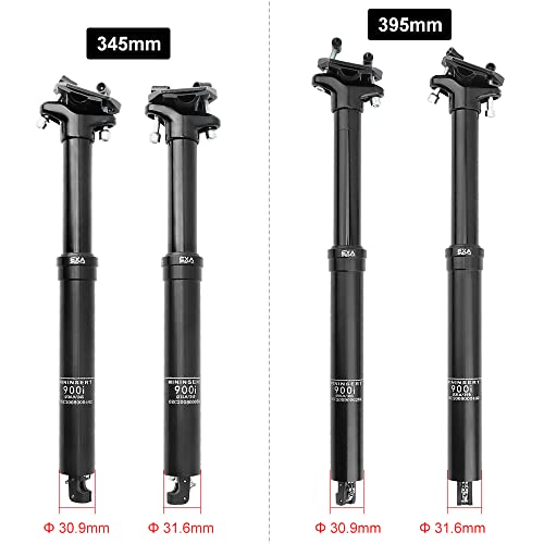 Tbest Mountain Cycling Hydraulic STPOST mit Einstellbarer Höhe Drahtregel für die Interne Routing -Fernbedienung Tropper für Mountainbikes Fahrer Aluminiumlegierung (31.6x39,5 mm) von Tbest
