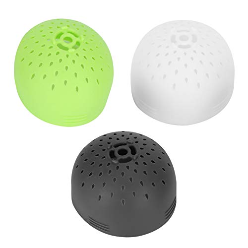 Tbest Nahrungsmittel-sicheres Silikon-Dose-Deckelsieb für Einfache Entwässerung und Filter, Ideal für Küche und Partys, Packung von 3 (grau + weiß + grün) von Tbest
