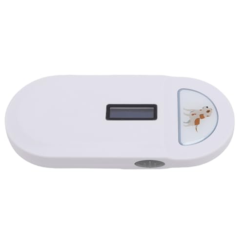 Tbest PET Microchip Reader Wiederaufladbare Tragbare Tier -Chip -Tag -ID -ID -Scanner -Anzeigeunterstützung Emid (White) von Tbest