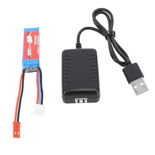 Tbest RC Car Lithium -Batterie mit Ladegerät, 20c 7,4 V 400mAh Batterie für K969 K989 284161 284131 284010 JST Output Stecker Tbest RC Car Lithium -Batterie mit Ladegerät, 20c 7,4 V 400mAh Batterie für K969 K989 284161 284131 284010 JST Output Stecker von Tbest