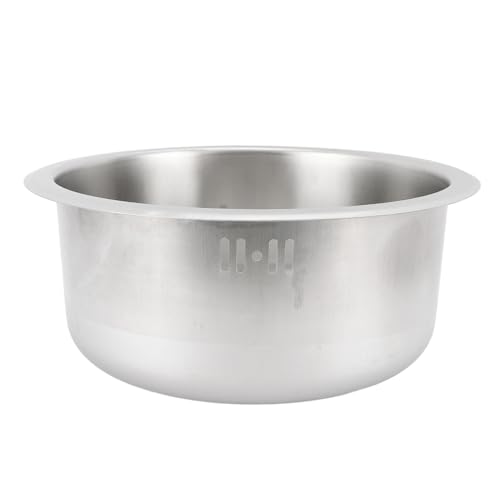 Tbest RV Waschbecken 304 Edelstahl Runde Küche Bad Waschbecken mit 92mm Auslass für Boot Caravan Campervan Robuster Scratch Spiegel Poliert Finish Einfache Wartung 310x140mm (SILVER) von Tbest