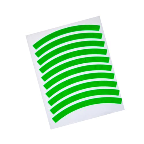 Tbest Reflektierende Klebstoff -Bike -Sicherheitsaufkleber Rand Rand Dekoration für Auto Motorrad Packung mit 10 Reflektierenden Klebebandstreifen für Hohe Sichtbarkeit in Schwachem Licht, PVC (GREEN) Tbest Reflektierende Klebstoff -Bike -Sicherheitsaufkleber Rand Rand Dekoration für Auto Motorrad Packung mit 10 Reflektierenden Klebebandstreifen für Hohe Sichtbarkeit in Schwachem Licht, PVC (GREEN) von Tbest