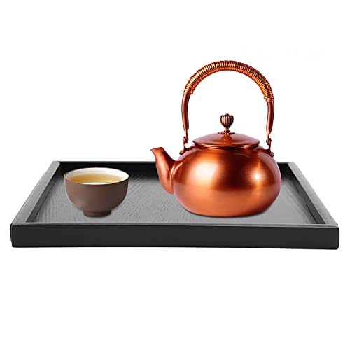 Tbest Restaurant Essen Mahlzeiten Serviert Tablett Teller Elegantes Massivholz -Tee -Tablett Glatte Oberflächengeschäfte (30 * 30) von Tbest