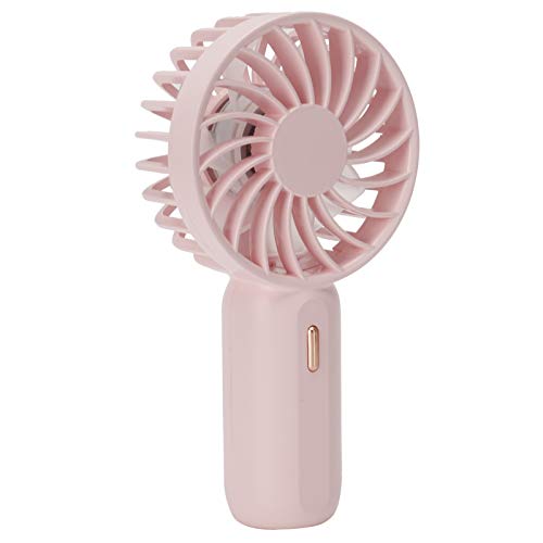Tbest Starker Wind Kleiner Lüfter Handheld Lüfter Tragbarer Handheld - USB Wiederaufladbar Kleiner (PINK) von Tbest