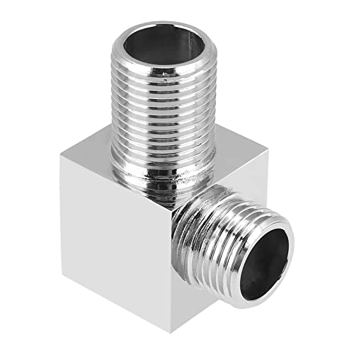 Tbest Stylish Quadrat Hand Duschauslass Ellbogenventil für Badezimmer Wandhalterung, Langlebiger Messing mit Chrom Finish Tbest Stylish Quadrat Hand Duschauslass Ellbogenventil für Badezimmer Wandhalterung, Langlebiger Messing mit Chrom Finish von Tbest