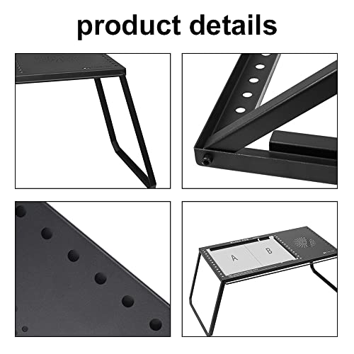 Tbest Tragbarer Klappkarbonstahl Campingtisch Schnellspeicher für Picknick -Dinner -Schreibtisch Fischerei Barbecue IGT Einheit Board Kombinationstisch von Tbest