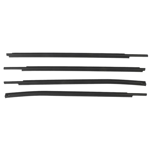 Tbest Türgürtel -Weatherstrip Trim Premium Gummiersatz von 4 Teilen für Doppelkabine 2007 2020 mit OE -Nummern 681600C020 682100C020 681630C010 681640C010 Vordere Links nach Rechts von Tbest