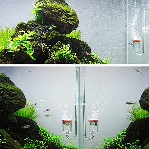 Co2 Diffusor Aquarium,Co2 Diffusor,Co2-Diffusor,C02-Diffusor Für Aquarien,Luftpumpenzubehör,Acryl-Aquarium,Kohlendioxid,Transparenter Blasenzähler,Refiner,Aquarium,Wasserpflanzen,Co2-Zerstäuber,Diffus von Tbest