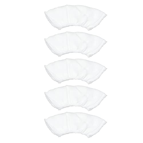 Tücher und Kissen, 5 Stücke Pad Mikrofaser Pad Dampfdüse Teil für SC1 SC2 SC3 SC4 SC5 SV7 SC3 STOM Reiniger Zubehör Dampfreiniger Teile von Tbest