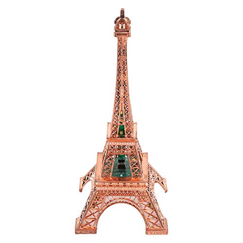 Paris Dekoration,Eifelturm Mit Beleuchtung,Repliken Des Eiffelturms,Lampe De La Tour Eiffel,Wandleuchten,Turm-Led-Licht,Leuchtend,Schöne Heimdekoration,Metallmodell,Handwerk,Geschenk,Ornament von Tbest