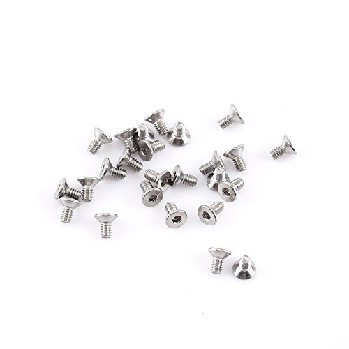 m2 schrauben,M2 Senkkopfschrauben,Schrauben M2 Senkkopf,M2 Schrauben,M2 Rvs M2 Hex Vis M2 250 Stück M2 Innensechskantschrauben Bolzen Mit Sechskantmuttern Sortiment A2 Edelstahlkappenkopf (C: Flacher von Tbest