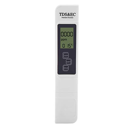 ppm messgerät Wasser,Wasserqualitätstest Meter, Wasserqualität Tester Multifunktionales digitales LCD Wassertester Temperatur TDS EC Messgerät für Getränkegetränke von Tbest