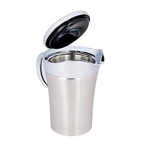 Isolierter Saucentopf, Sauciere Thermo, Edelstahl-Saucenkrug Isoliert, 304 Edelstahl Thermoisolierter doppelwandiger Sauciere-Topf-Servierkrug (L, 750 ml) von Tbest
