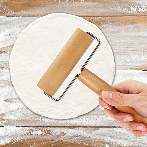 teigroller klein,Teigroller,Teigroller Klein,Gebäck Nudelholz,Nudelholz Gebäck Und Pizza Bäcker Roller Backen Küchenutensilien Aus Holz (Stil 1) von Tbest