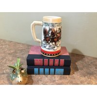 Budweiser Clydesdales Bierkrug 1988 Anheuser Busch Ab Bud Weihnachten von Tbgfinds