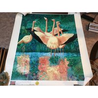 Giclée-Druck Leinwand Kunst International Galleries Inc. Igi Gallery Limited Edition Flamingos von Tbgfinds