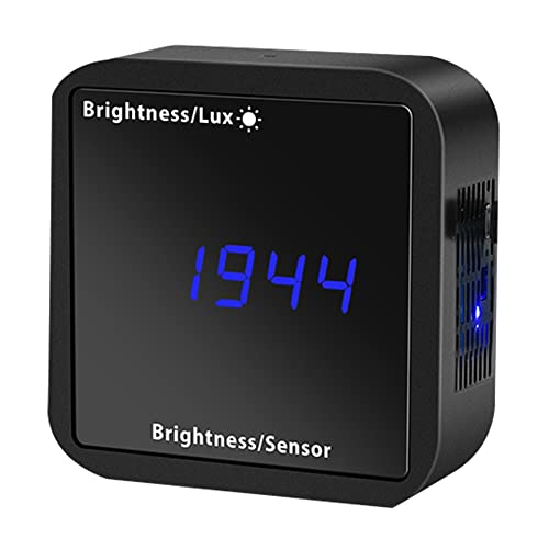 Tbkoeudhg Tuya ZigBee Lichtsensor Helligkeitsdetektor mit Temperatur-Feuchtigkeits-Erkennungsanzeige Security Linkage von Tbkoeudhg