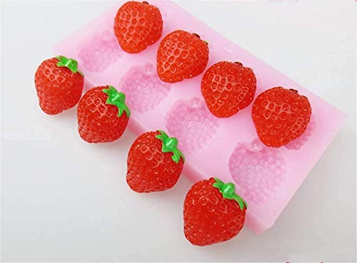 Cupcake Erdbeere Serie Fondant Form Seife Silikon Backform Schokolade Kuchen Dekoration von Tbrand