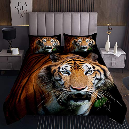 Tiger Steppdecke Wildtier Themenmuster Bettüberwurf 220x240cm für Kinder Adult Tierwelt Stil Tagesdecke Safari Katzendruck Mit 2 Kissenbezug Tiger Steppdecke Wildtier Themenmuster Bettüberwurf 220x240cm für Kinder Adult Tierwelt Stil Tagesdecke Safari Katzendruck Mit 2 Kissenbezug von Tbrand