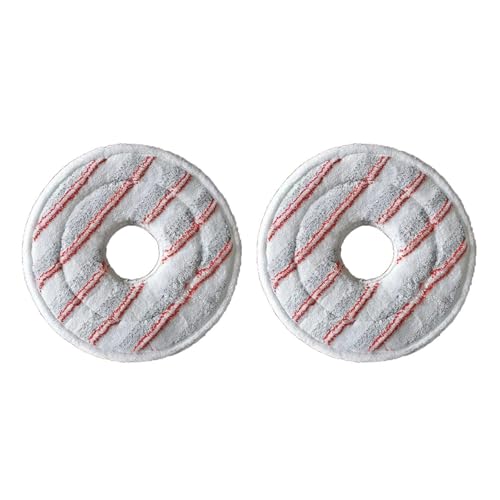 2er-Packung waschbarer Mikrofaser-Reinigungsmopp, kompatibel mit Vileda Spin & Clean Mop Refill, wiederverwendbar, for Nass- und Trockengebrauch(Red) von Tbrov